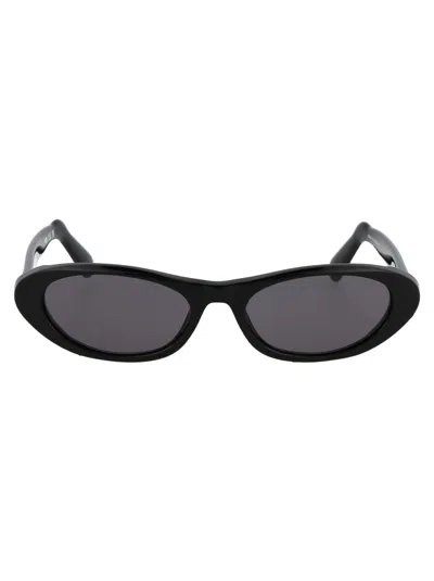 Gcds Black Acetate Sunglasses