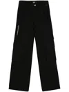 Gcds Logo Patch Wide-leg Cargo Pants