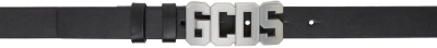 Gcds Black Classic Logo Belt In 99 Nero