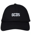 GCDS BLACK COTTON HAT