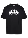 GCDS GCDS BLACK COTTON T-SHIRT