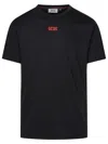 GCDS GCDS BLACK COTTON T-SHIRT