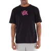 Gcds Black Graffiti Print Cotton T-shirt