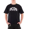 Gcds Crew Neck Cotton T-shirt In Black