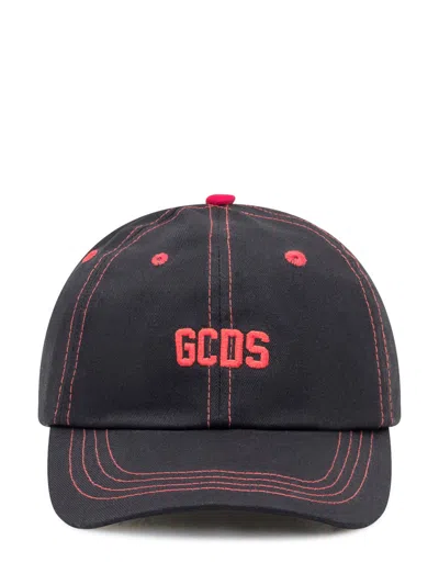 Gcds Black Logo Textured Baseball Hat
