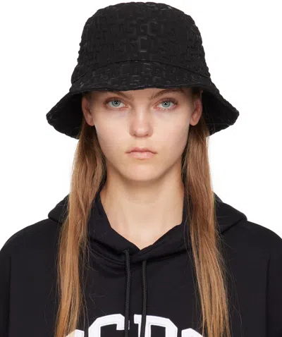 Gcds Monograme Bucket Hat In 02 Black
