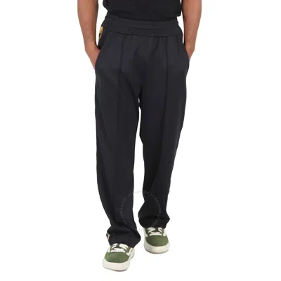 Gcds Black Reflective Print Relaxed Fittrack Pants