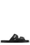 Gcds Black Rubber  Slippers In Black