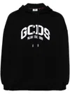 Gcds Black Cotton Sweatshirt In Black