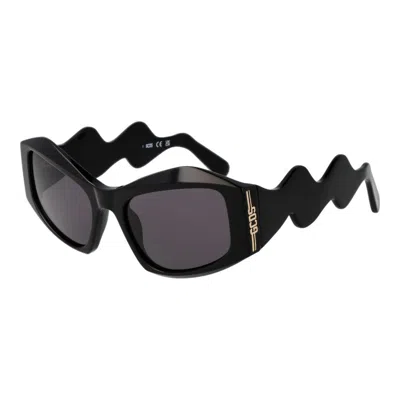 GCDS BLACK UNISEX SUNGLASSES