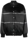 Gcds Bling Logo-embellished Bomber Jacket In Black