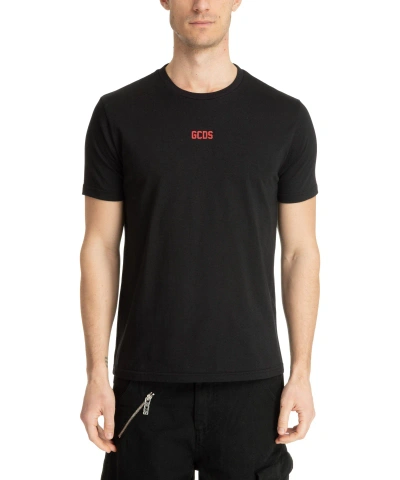 Gcds Logo-print Short-sleeved T-shirt In Black