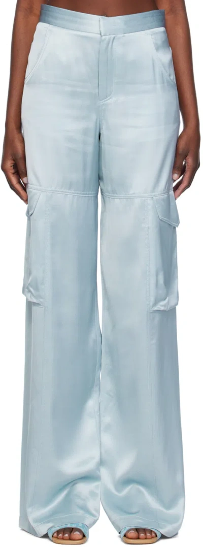 Gcds Blue Ultracargo Trousers In 70 Baby Blue