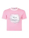 Gcds Cat-print T-shirt In Multicolor