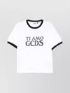 Gcds Boxy T-shirt Trim Contrast Crew Neck
