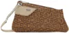 Gcds Brown Comma Notte Monogram Raffia Shoulder Bag In 39 Brown