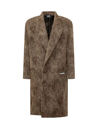 Gcds Brushed Gily Jacket In Brown
