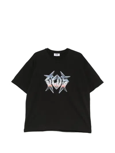 Gcds Bulletproof Logo-print T-shirt In Black