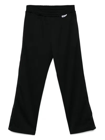 Gcds Button-detail Track Pants In Black