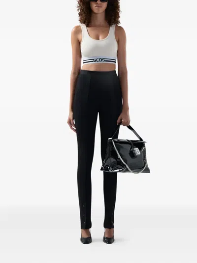 Gcds Button Detail Trousers In Black