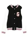 Gcds Buttoned Logo-appliqué Jacket In Black