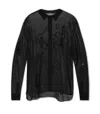 Gcds Buttoned Long-sleeved Shirt In Black