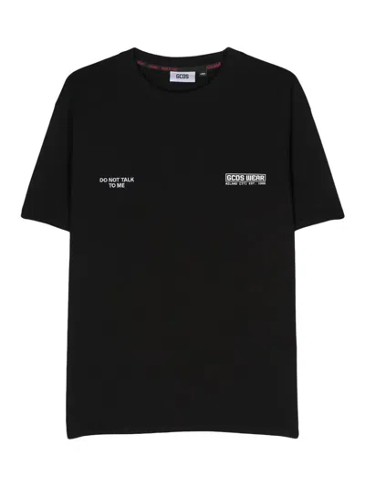 Gcds Cotton T-shirt In Black