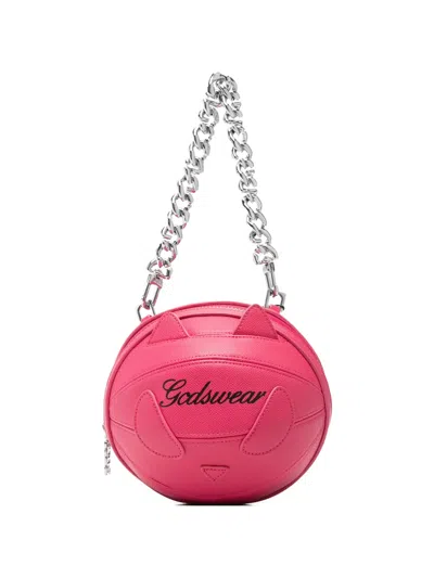 Gcds Cat-shape Chain-link Tote Bag In Blue