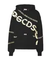 Gcds Chain-link Logo-print Hoodie In Black