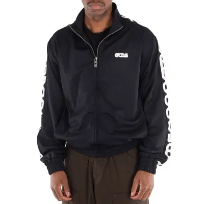 Gcds Chain Print Track Sweater In Black