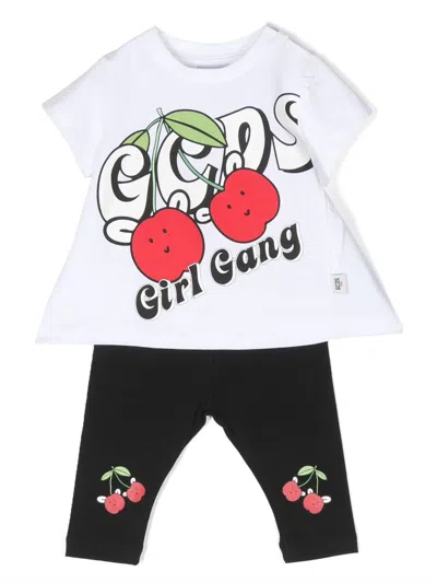 Gcds Babies' Cherry-print Track Set In White