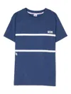 Gcds Chest Logo-print Detail T-shirt In Blue