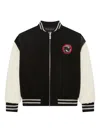 Gcds Chest-patch Bomber Jacket In Black