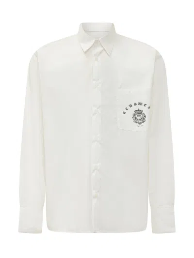 Gcds Classic Pocket Shirt In White