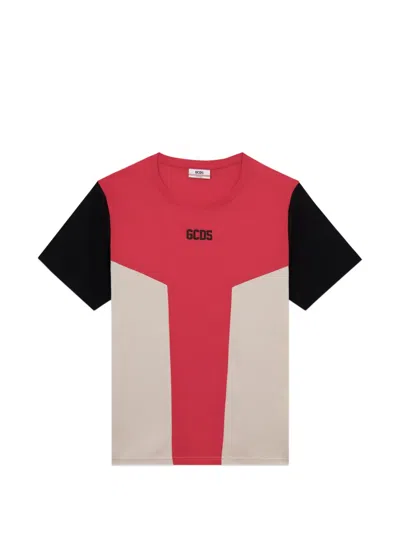 Gcds T-shirt In Colour-block-optik In Multi