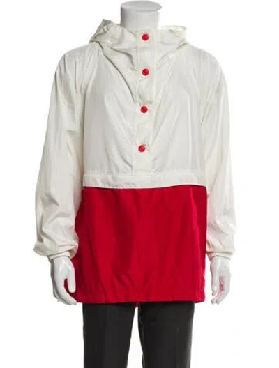 Pre-owned Gcds Colorblock Pattern Windbreaker In Red