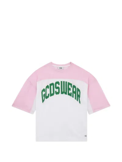 Gcds Colour-block T-shirt In Pink