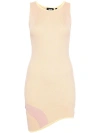 GCDS GCDS COMMA ASYMMETRIC RIBBED DRESS