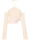 Gcds Comma Asymmetric Ribbed Top