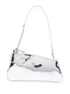 Gcds Comma Notte Leather Bag In Silver