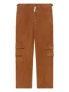 Gcds Corduroy Straight-leg Trousers In Brown
