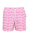 Gcds Waved Print Swim Shorts