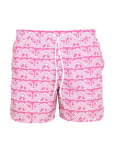 Gcds Costume With Waved Print In Pink