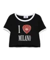Gcds Milano Crop T-shirt Graphic Print