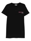 Gcds Cotton Crew Neck Graphic Print Dress In Black