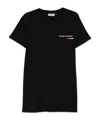 Gcds Cotton Crew Neck Graphic Print Dress In Black