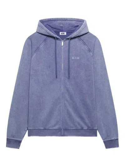 Gcds Cotton Hoodie In Purple