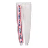 Gcds White Trousers With Logo  In White