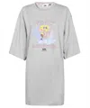 Gcds Cotton Mini-dress In Gray