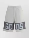 Gcds Cotton Jersey Bermuda Shorts With Logo Print